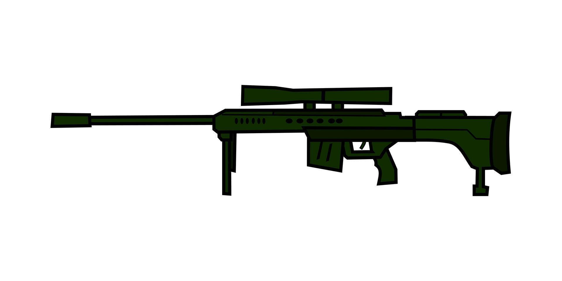 Cartoon Rifle Illustration vector