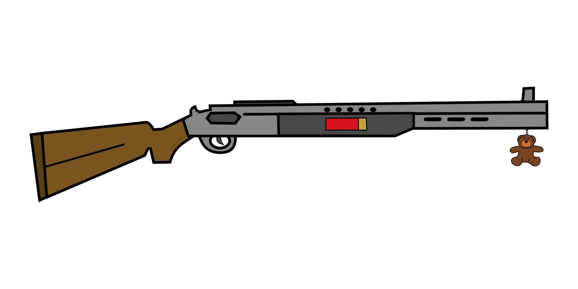 Cartoon Shot Gun Illustration vector