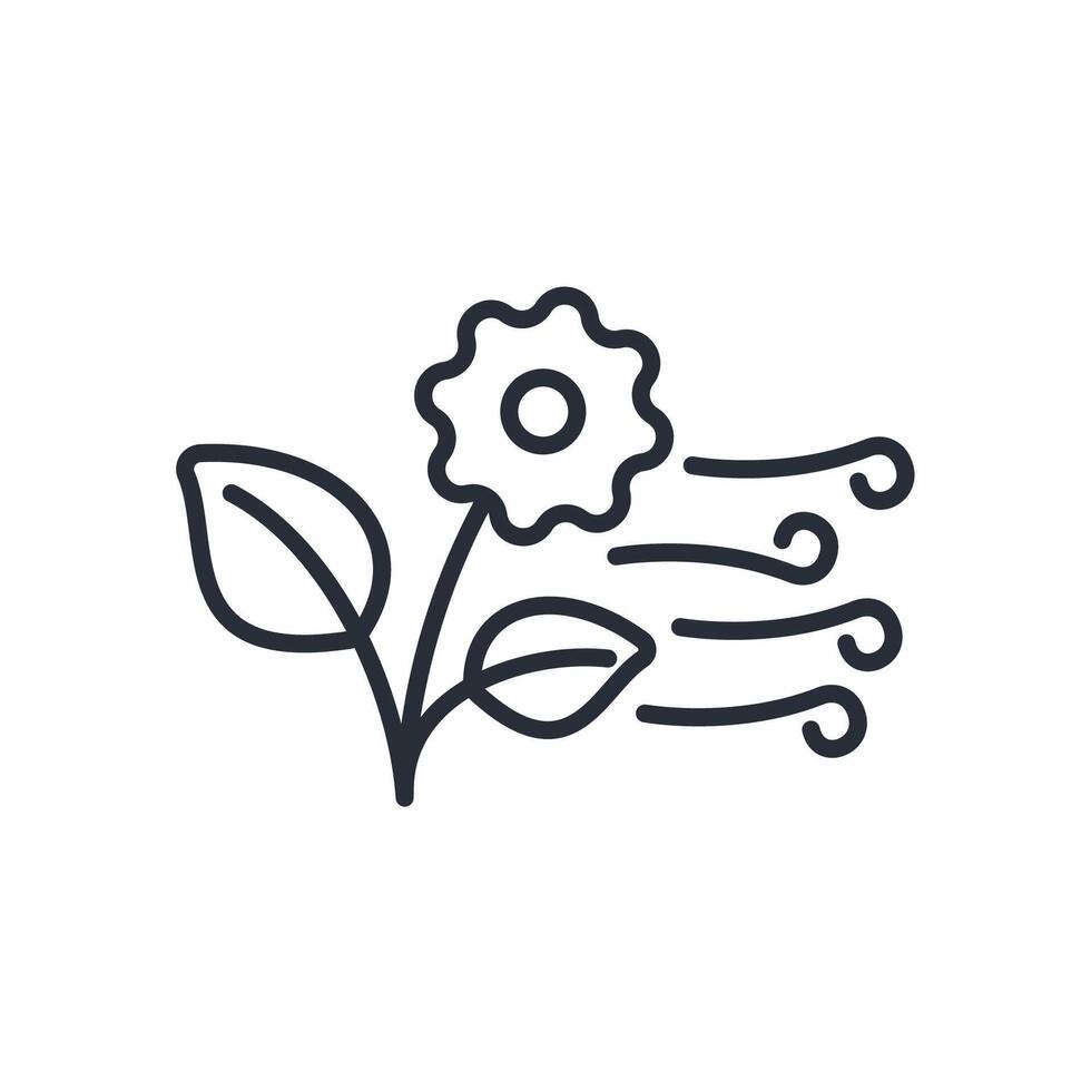 Spring icon. .Editable stroke.linear style sign for use web design,logo.Symbol illustration. vector