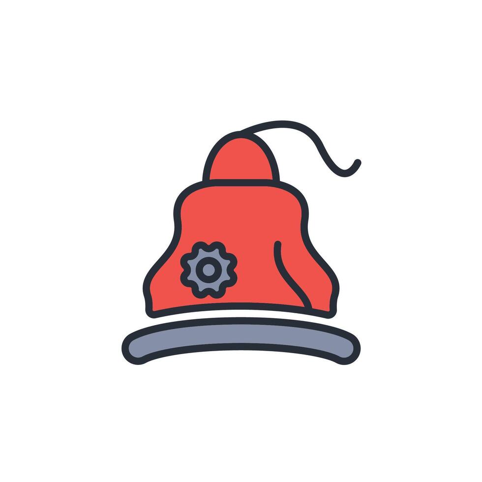 Beanie icon. .Editable stroke.linear style sign for use web design,logo.Symbol illustration. vector