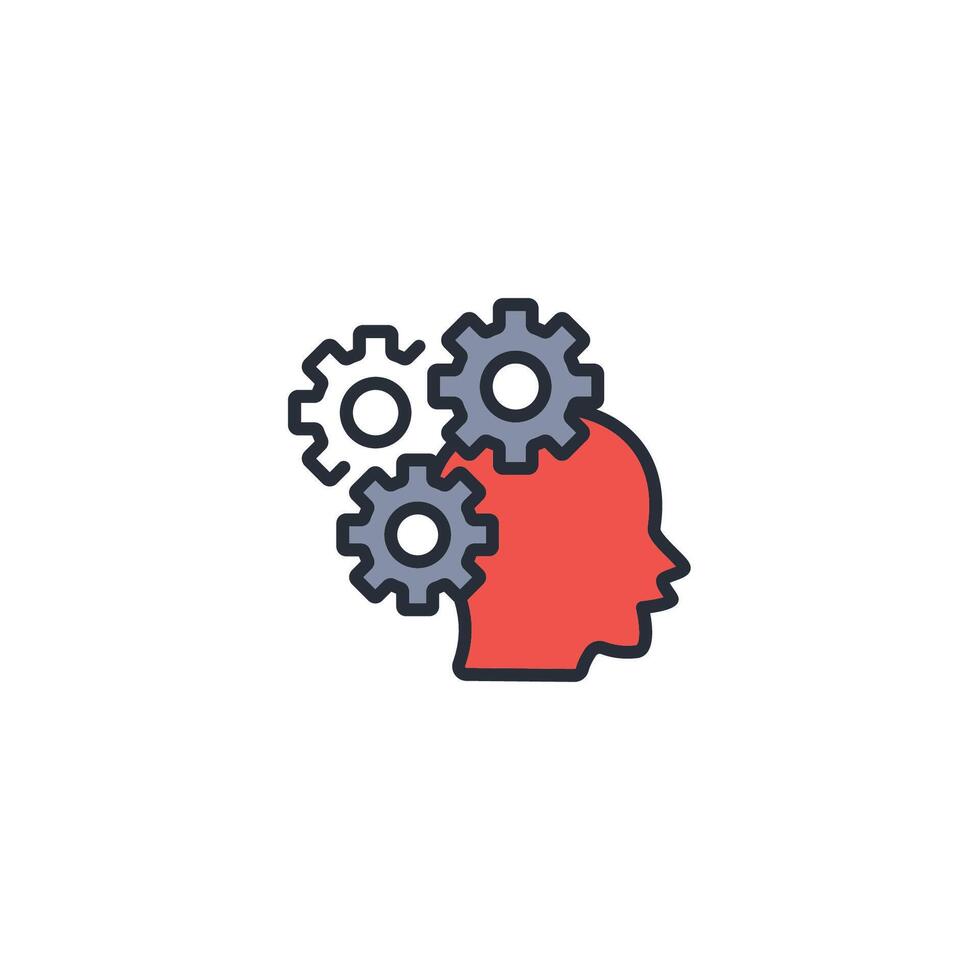 cognition icon. .Editable stroke.linear style sign for use web design,logo.Symbol illustration. vector