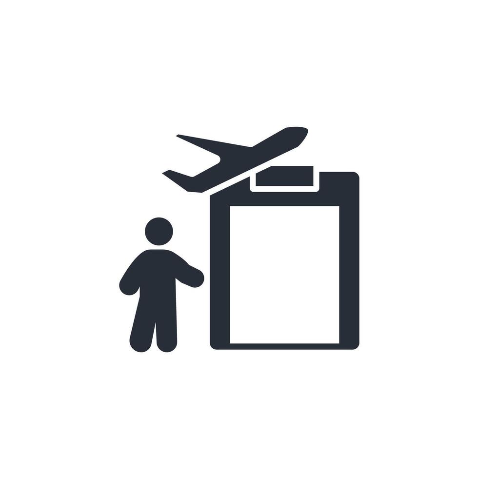 Airport icon. .Editable stroke.linear style sign for use web design,logo.Symbol illustration. vector