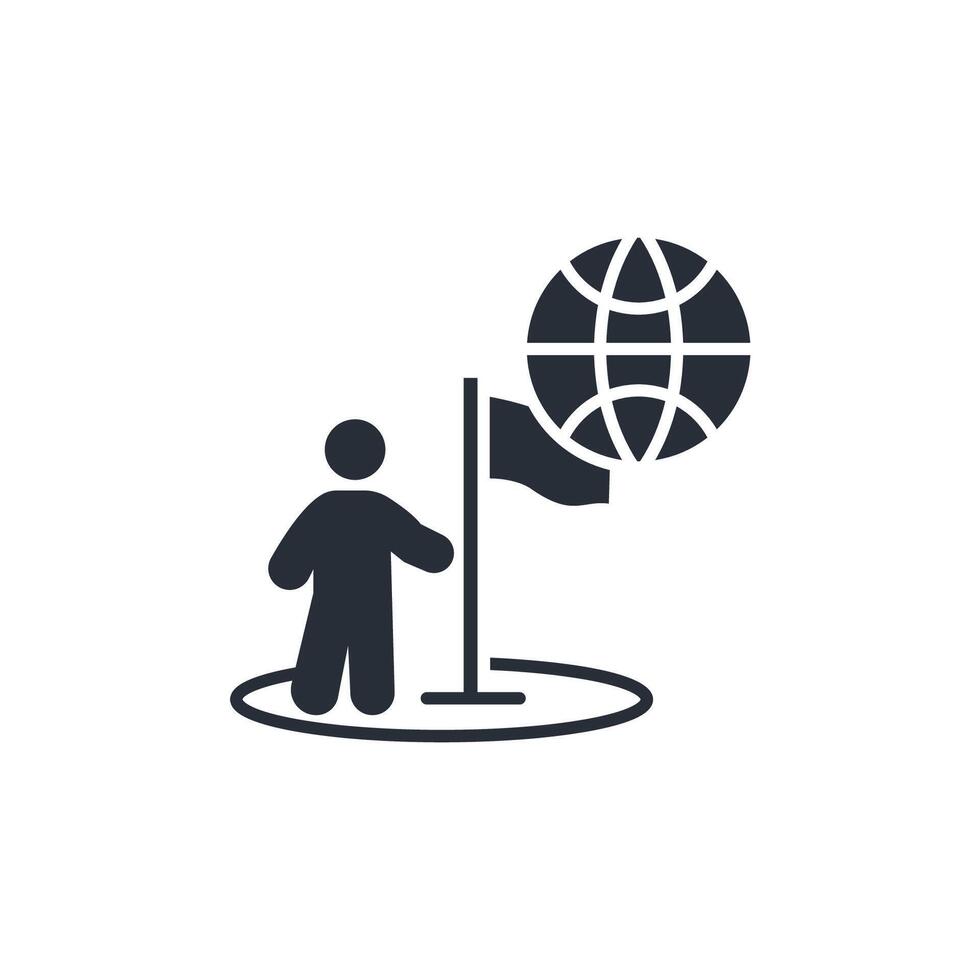 nation icon. .Editable stroke.linear style sign for use web design,logo.Symbol illustration. vector