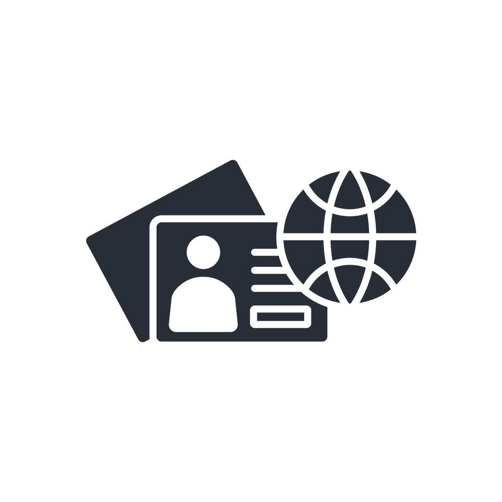 Visa icon. .Editable stroke.linear style sign for use web design,logo.Symbol illustration. vector