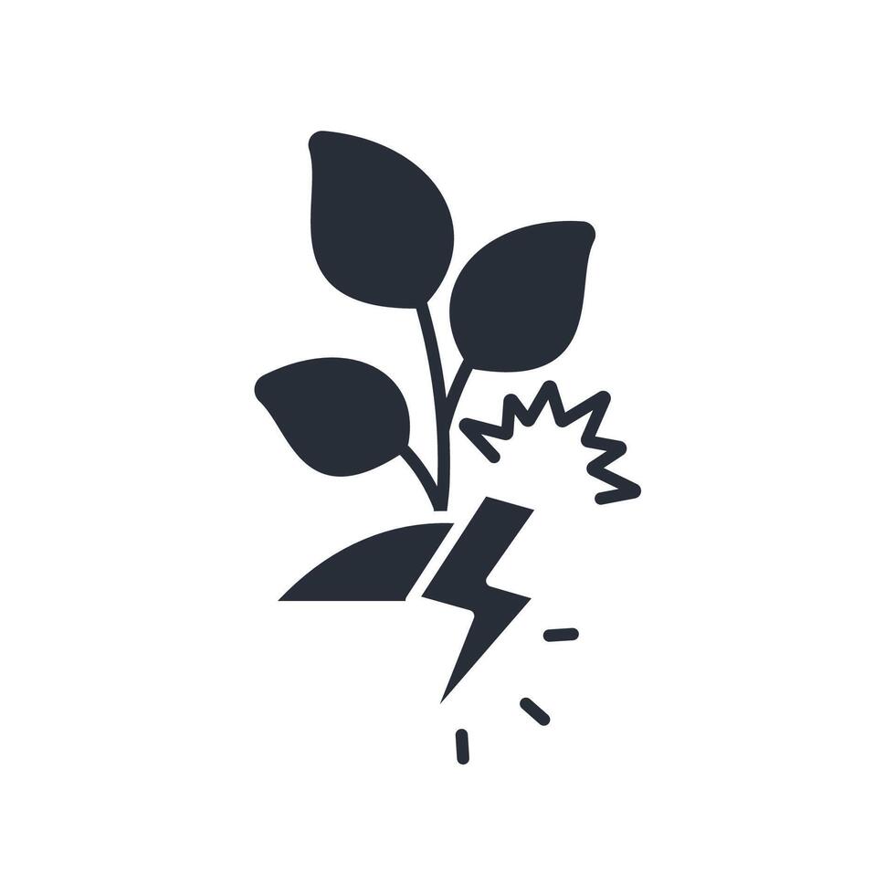 green energy icon. .Editable stroke.linear style sign for use web design,logo.Symbol illustration. vector