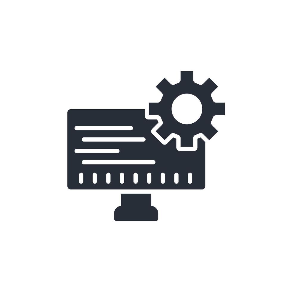 computer engineering icon. .Editable stroke.linear style sign for use ...