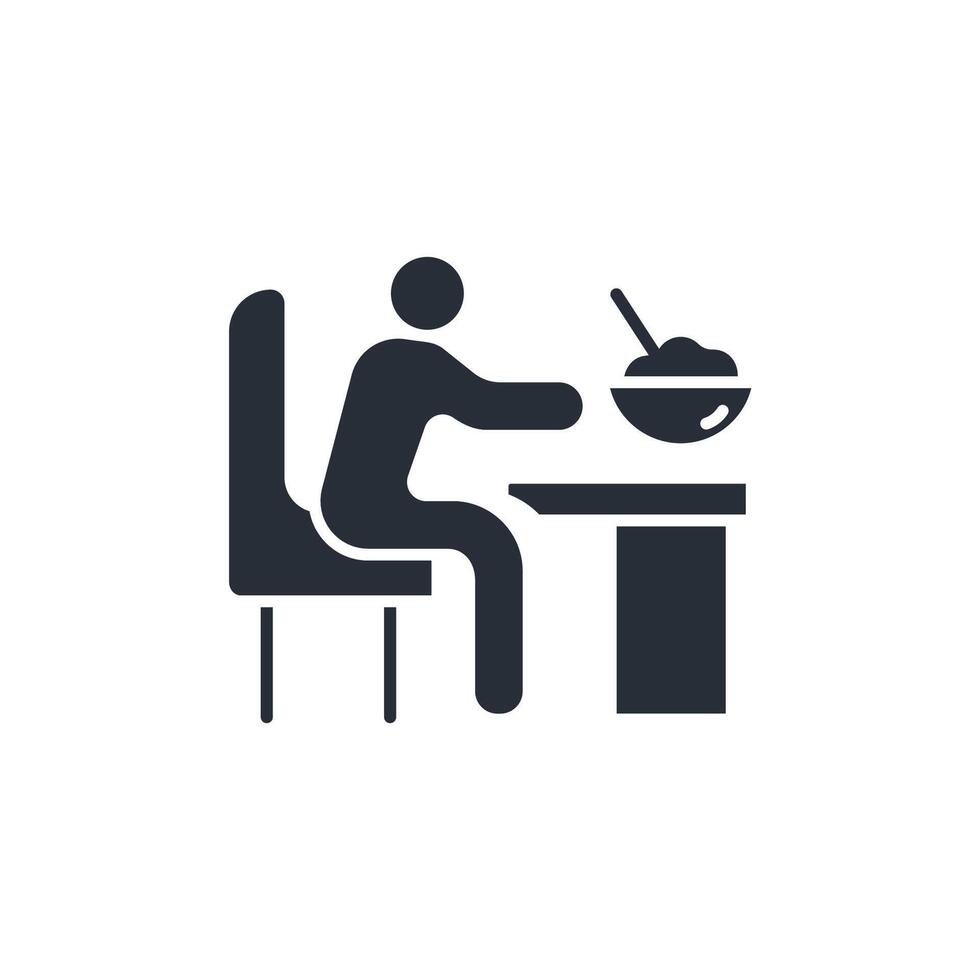 Breakfast icon. .Editable stroke.linear style sign for use web design,logo.Symbol illustration. vector