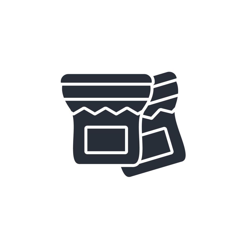 Jam icon. .Editable stroke.linear style sign for use web design,logo.Symbol illustration. vector