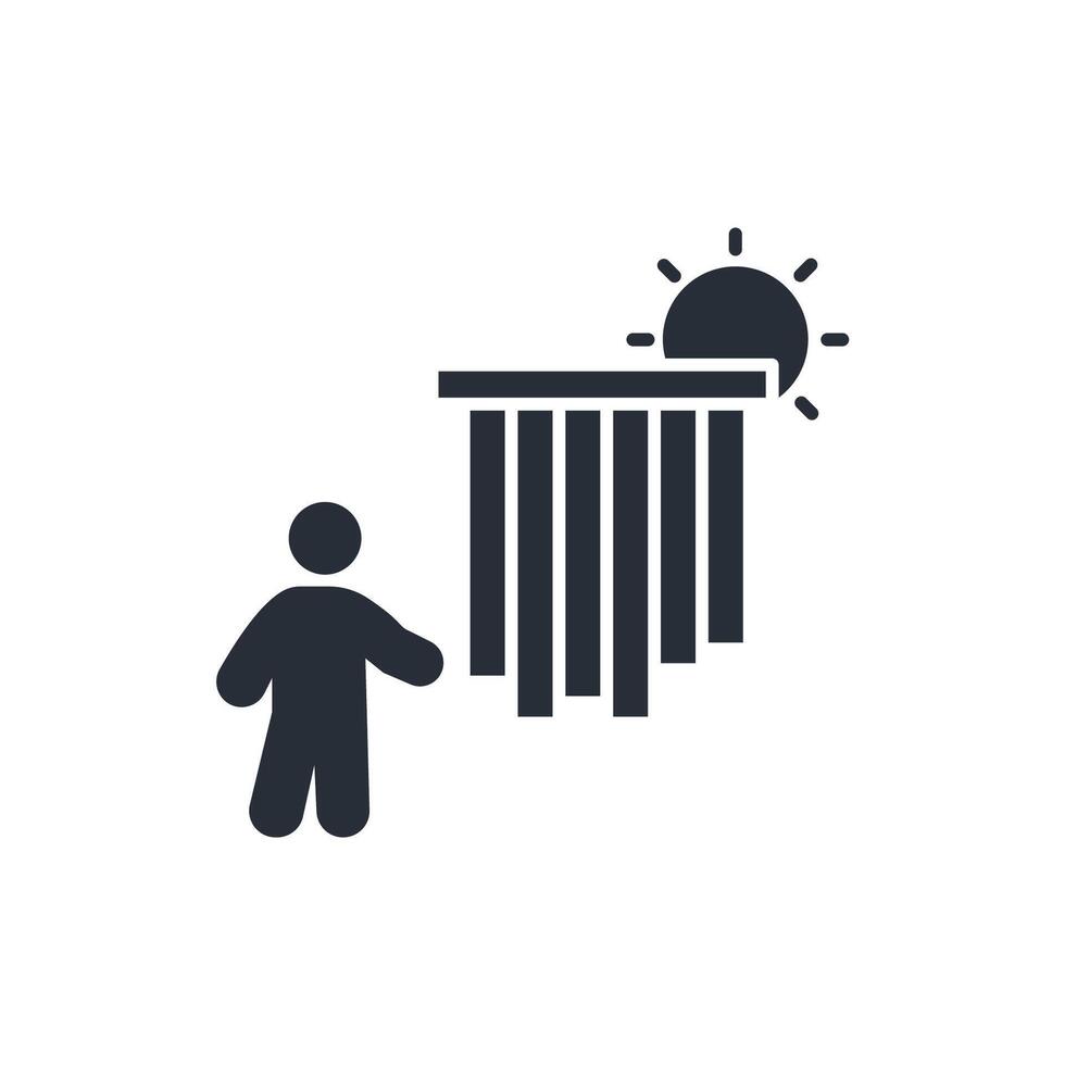 morning icon. .Editable stroke.linear style sign for use web design,logo.Symbol illustration. vector