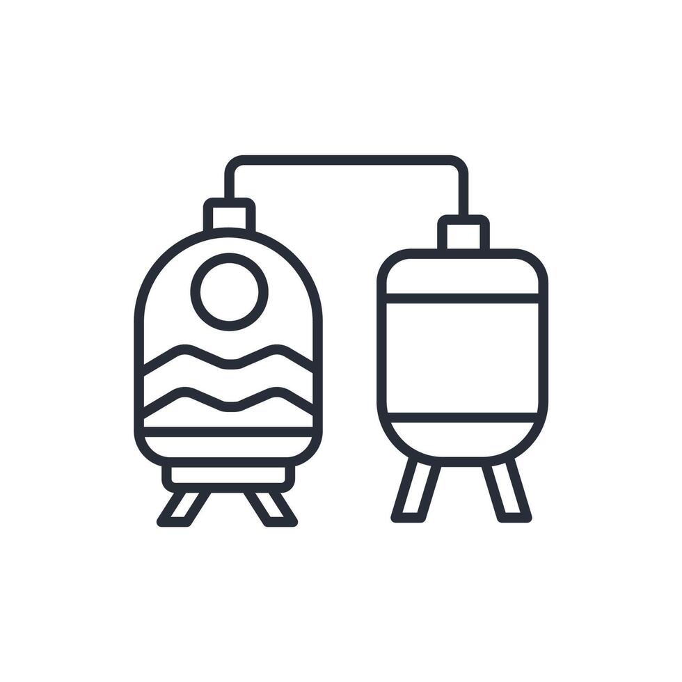 brewery icon. .Editable stroke.linear style sign for use web design,logo.Symbol illustration. vector