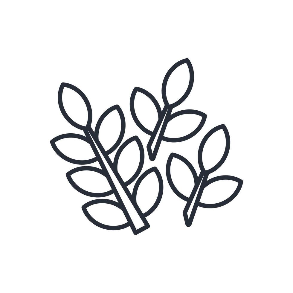Wheat icon. .Editable stroke.linear style sign for use web design,logo.Symbol illustration. vector