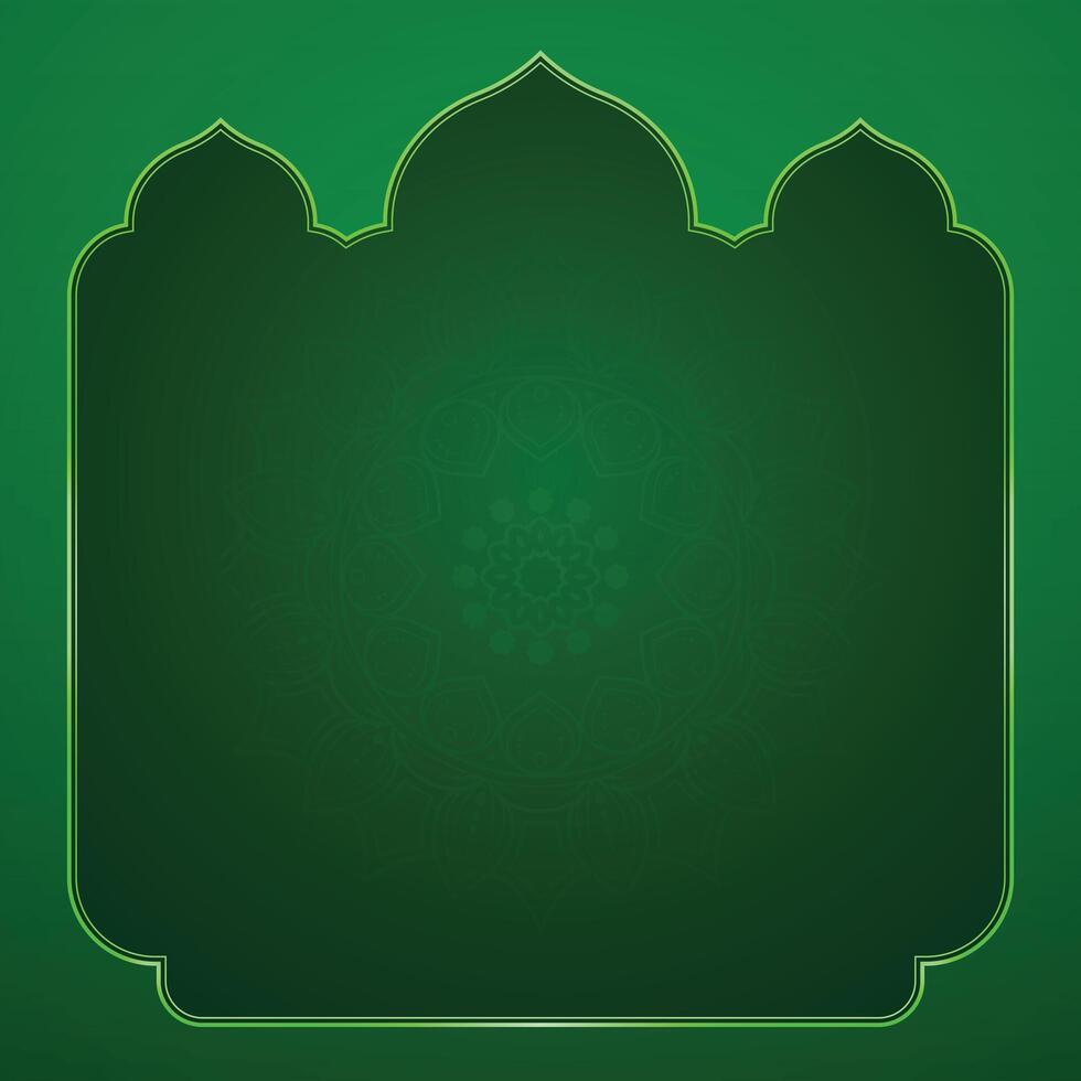 Frame background for islamic post design vector