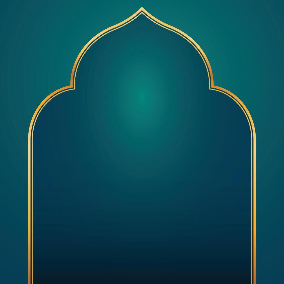 islamic frame template for islamic background vector