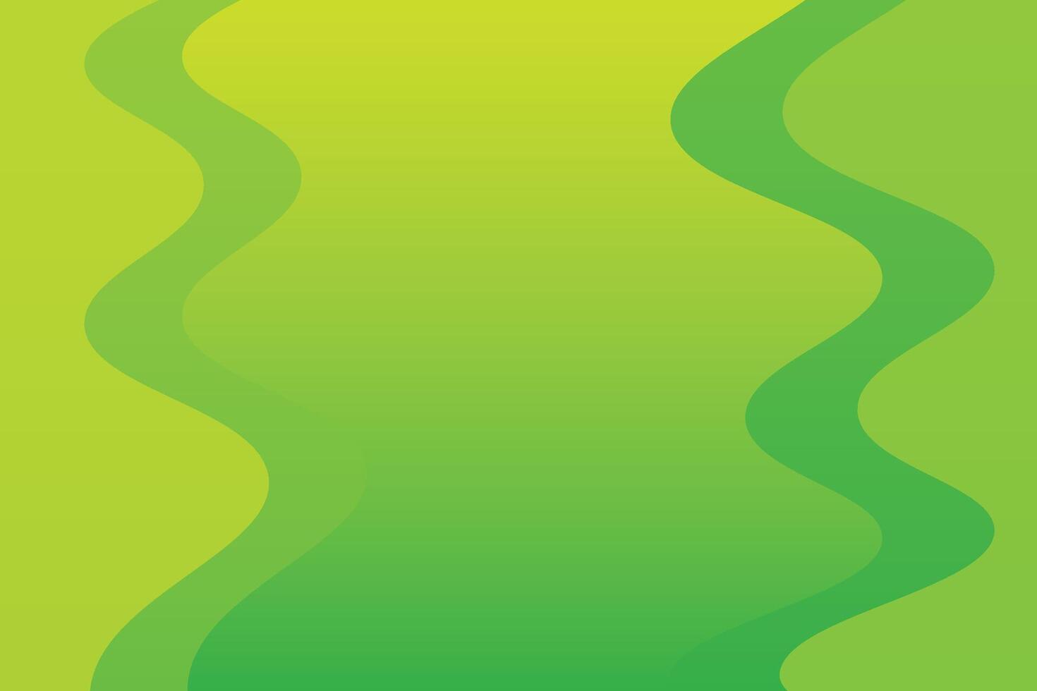Curvy Shapes Green Abstract Background vector