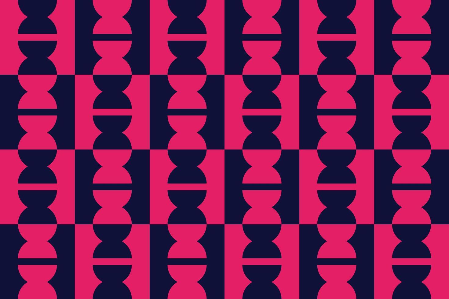 Circle Shape Grid Design Red and Black Geometric Pattern vector