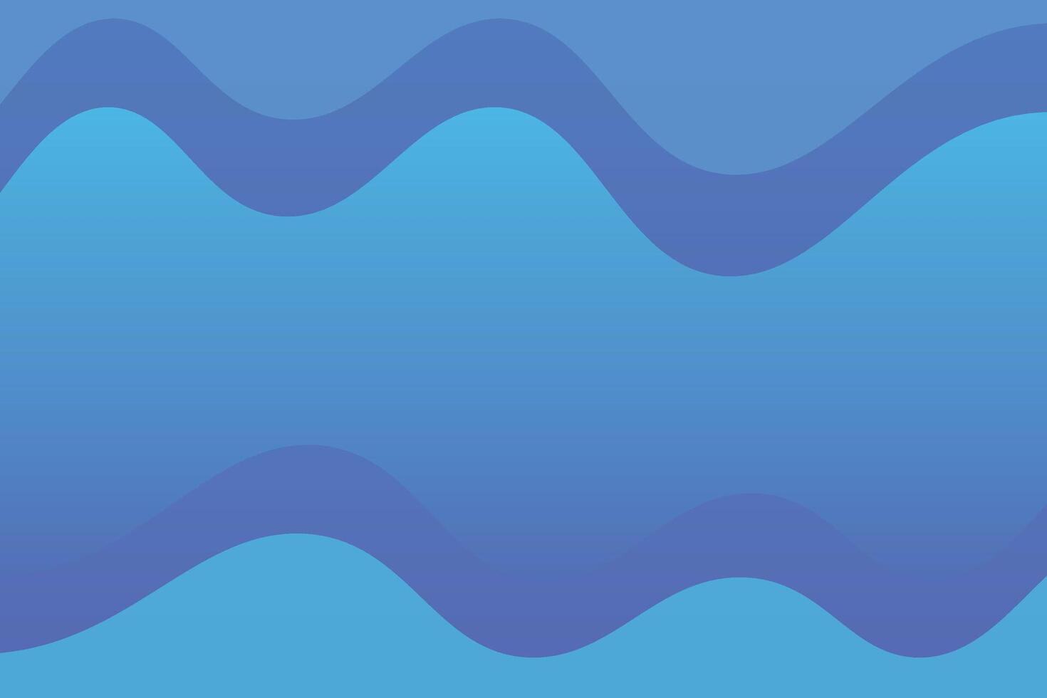 Curvy Shapes Top and Bottom Blue Abstract Background vector
