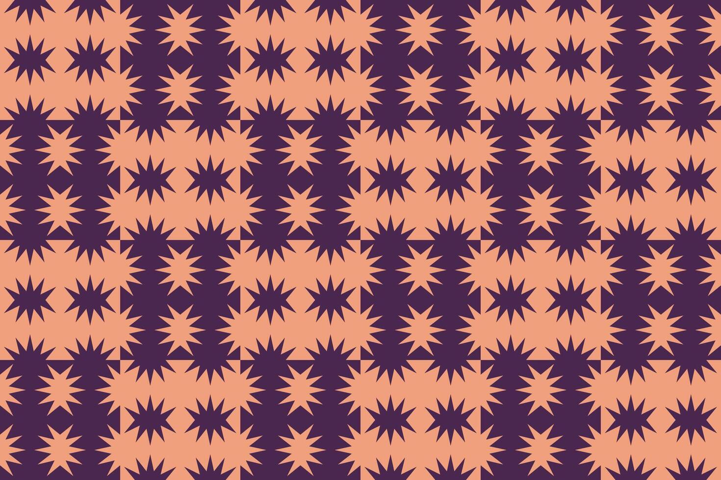 Stars Brown and Purple Geometric Pattern vector
