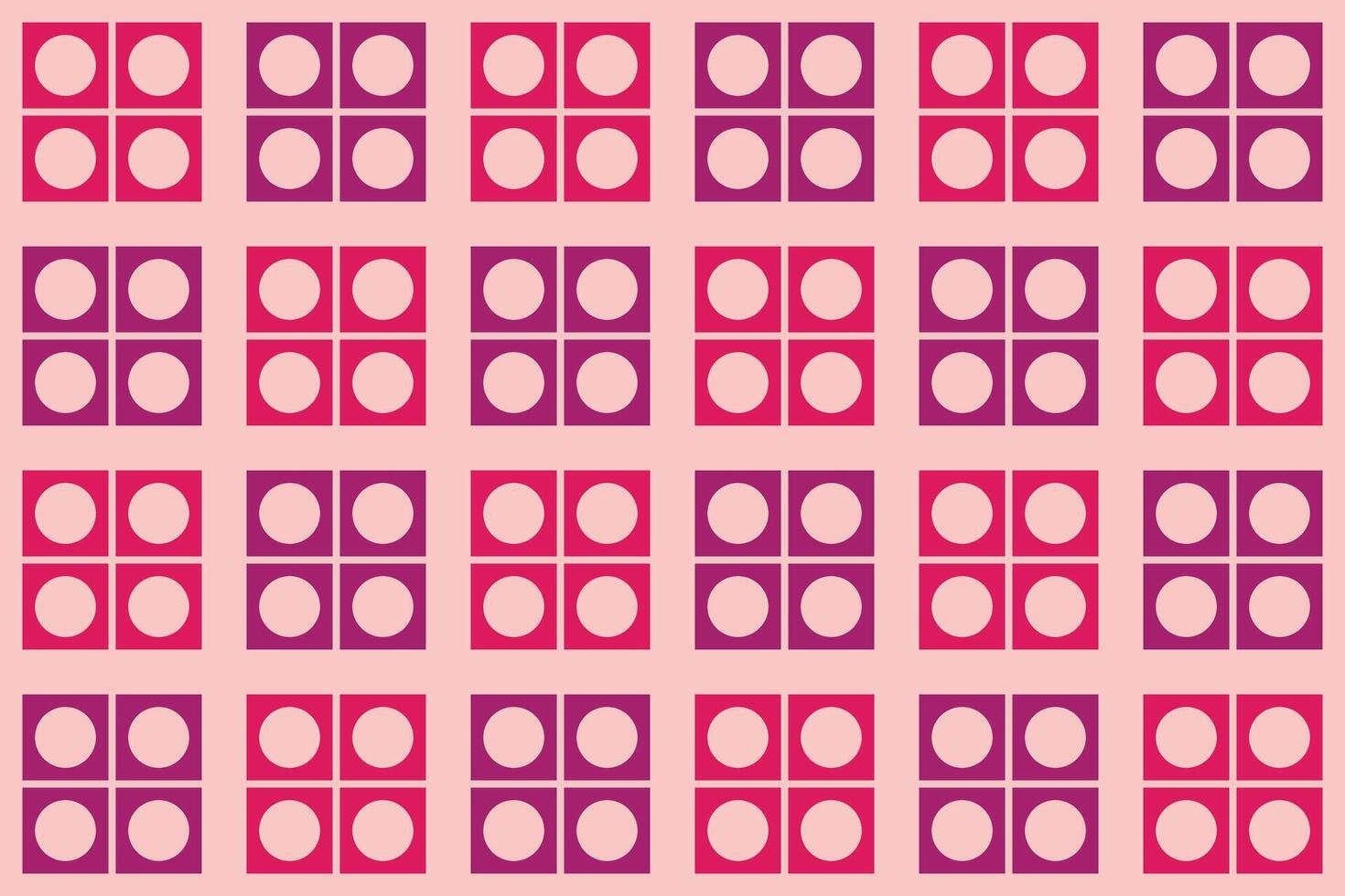 Circle Square Shape Red Geometric Pattern vector