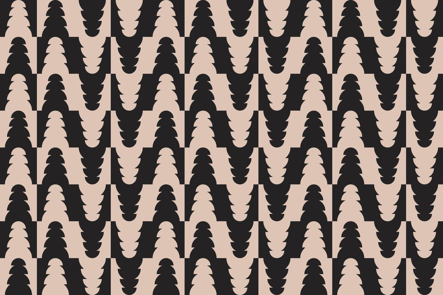 Geometric Shapes Up and Down Brown Geometric Pattern and Background vector