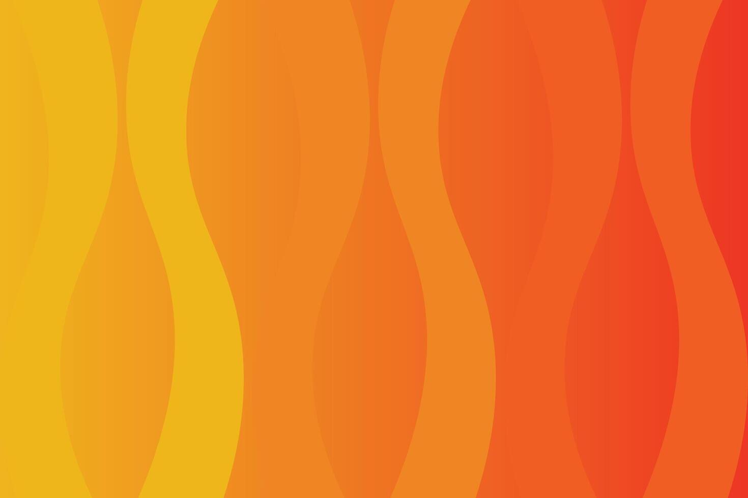 Curvy Shapes Orange Abstract Background vector