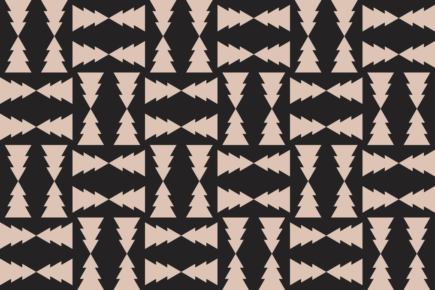 Triangle Shapes Up and Down Grid Brown Geometric Pattern vector