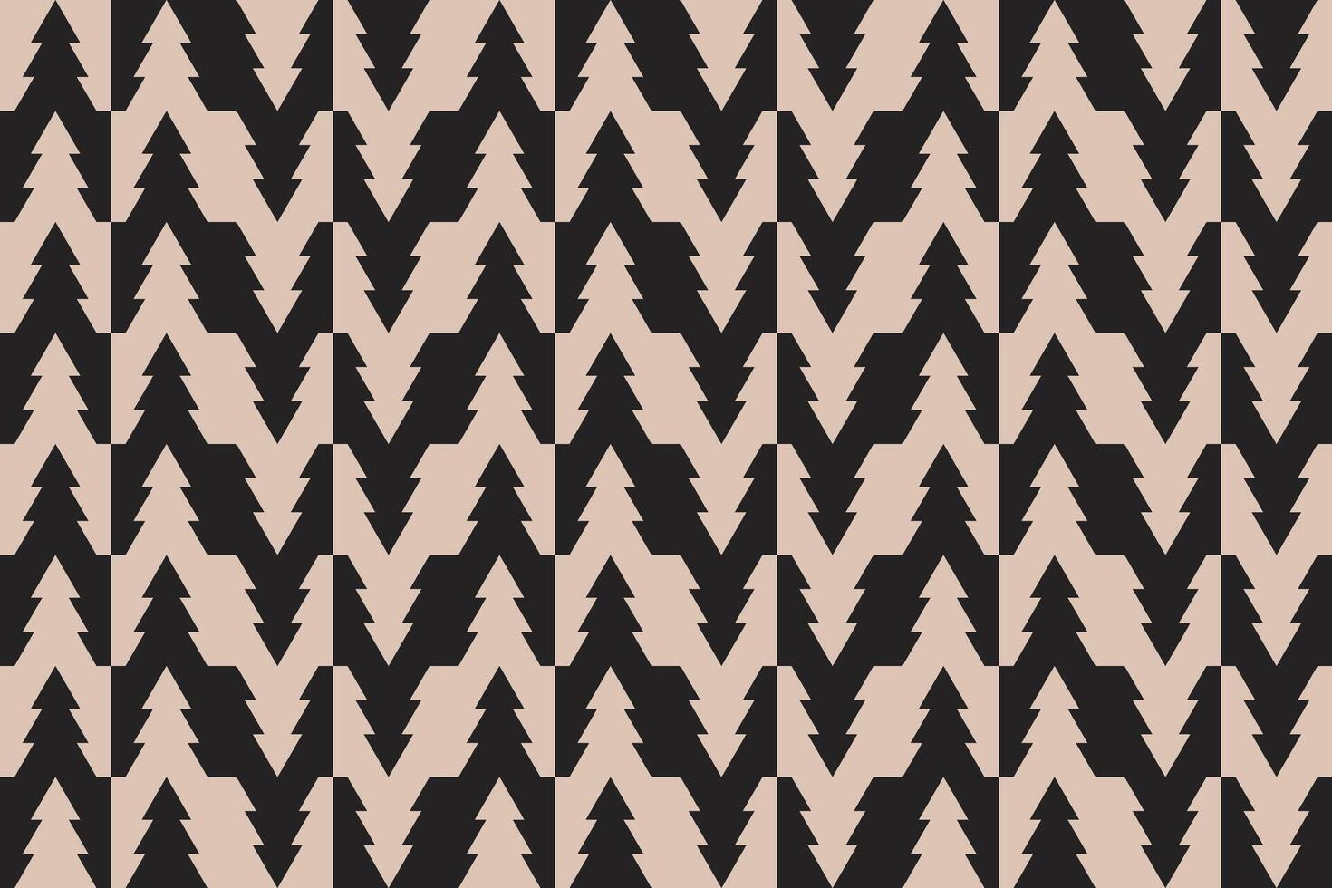 Triangle Shape Up and Down Brown Geometric Pattern and Background vector