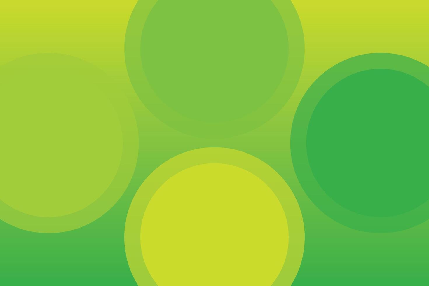 4 Circles Green Geometric Background vector