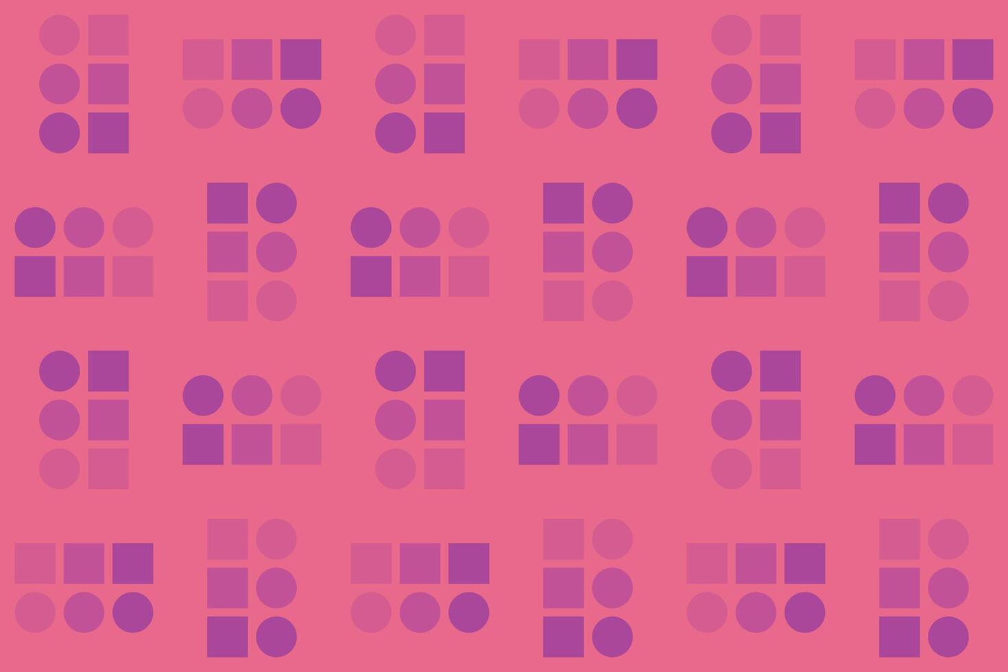 Squares and Circles Shape Geometric Pattern and Background vector