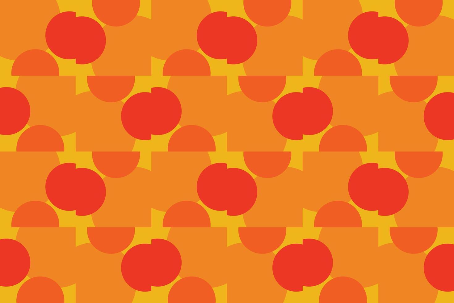 Geometric Shapes Orange Geometric Pattern vector