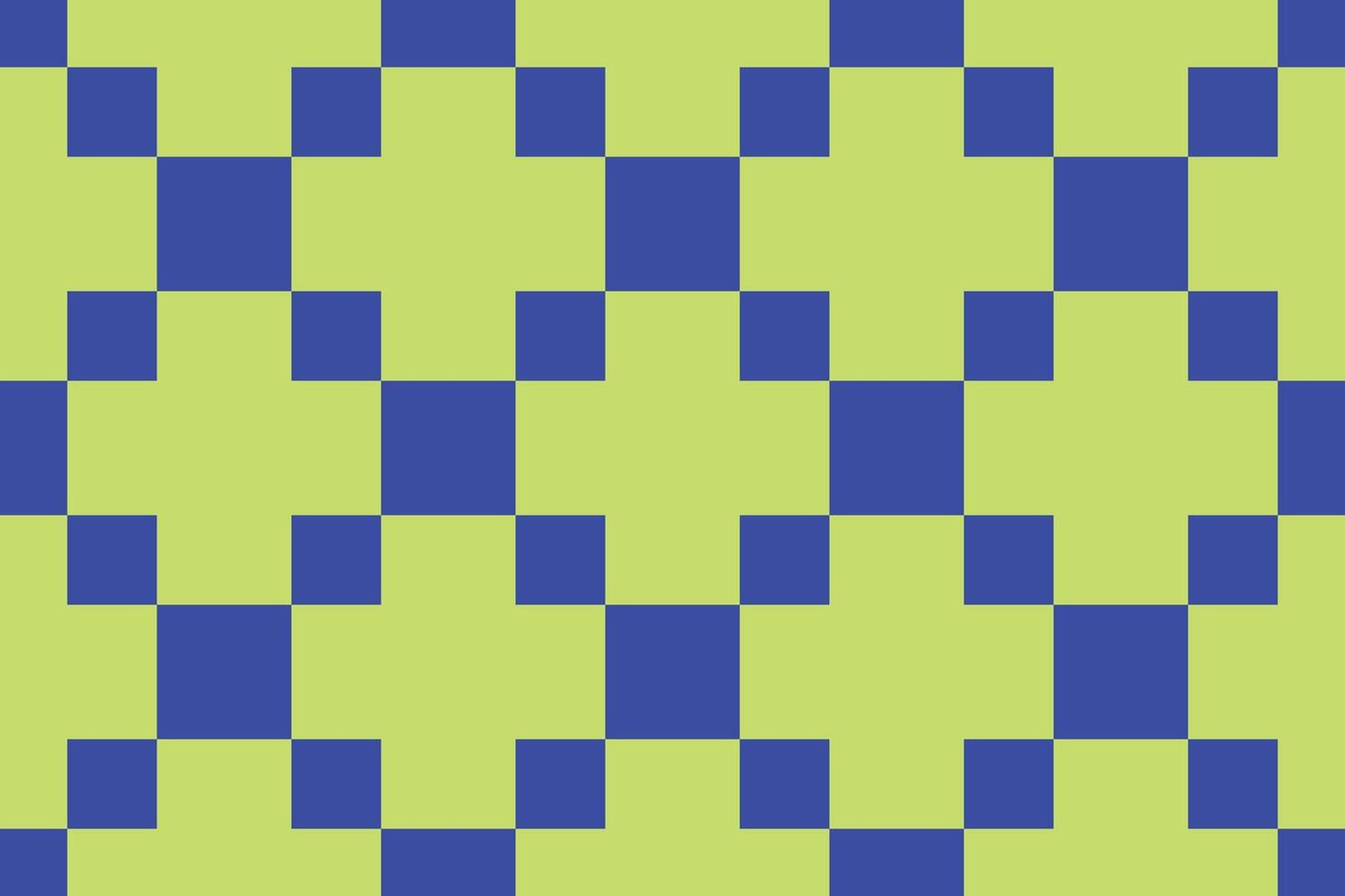 Square Blue and Green Geometric Pattern vector