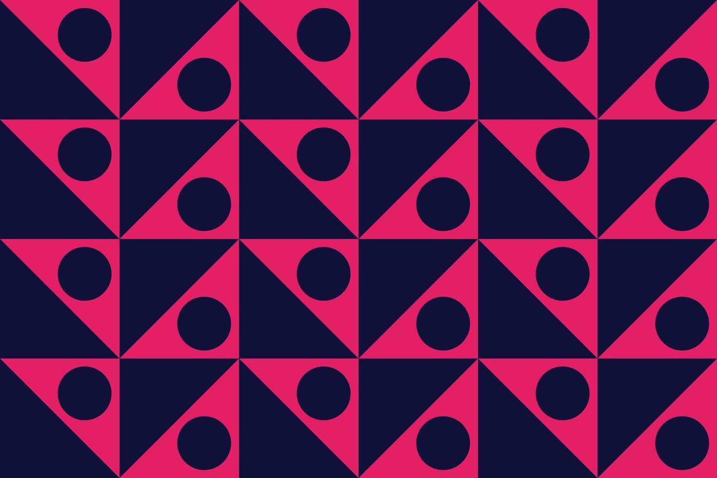 Circle and Triangle Geometric Pattern and Background vector