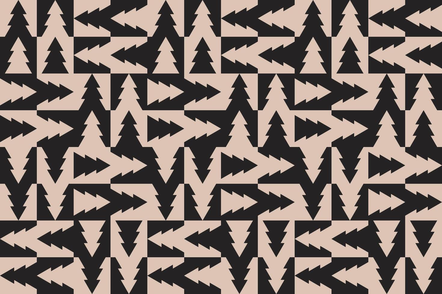 Triangle Shapes Multi Directional Brown Geometric Pattern vector