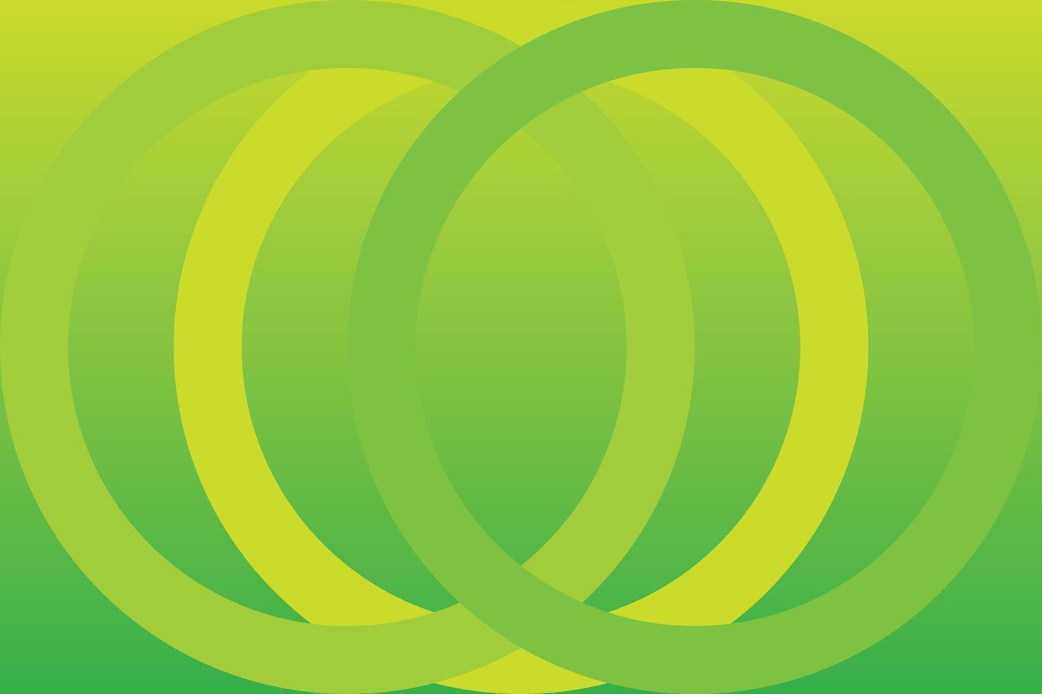 Circle Rings Green Abstract Background vector