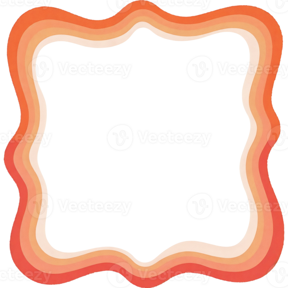A frame with orange stripes png