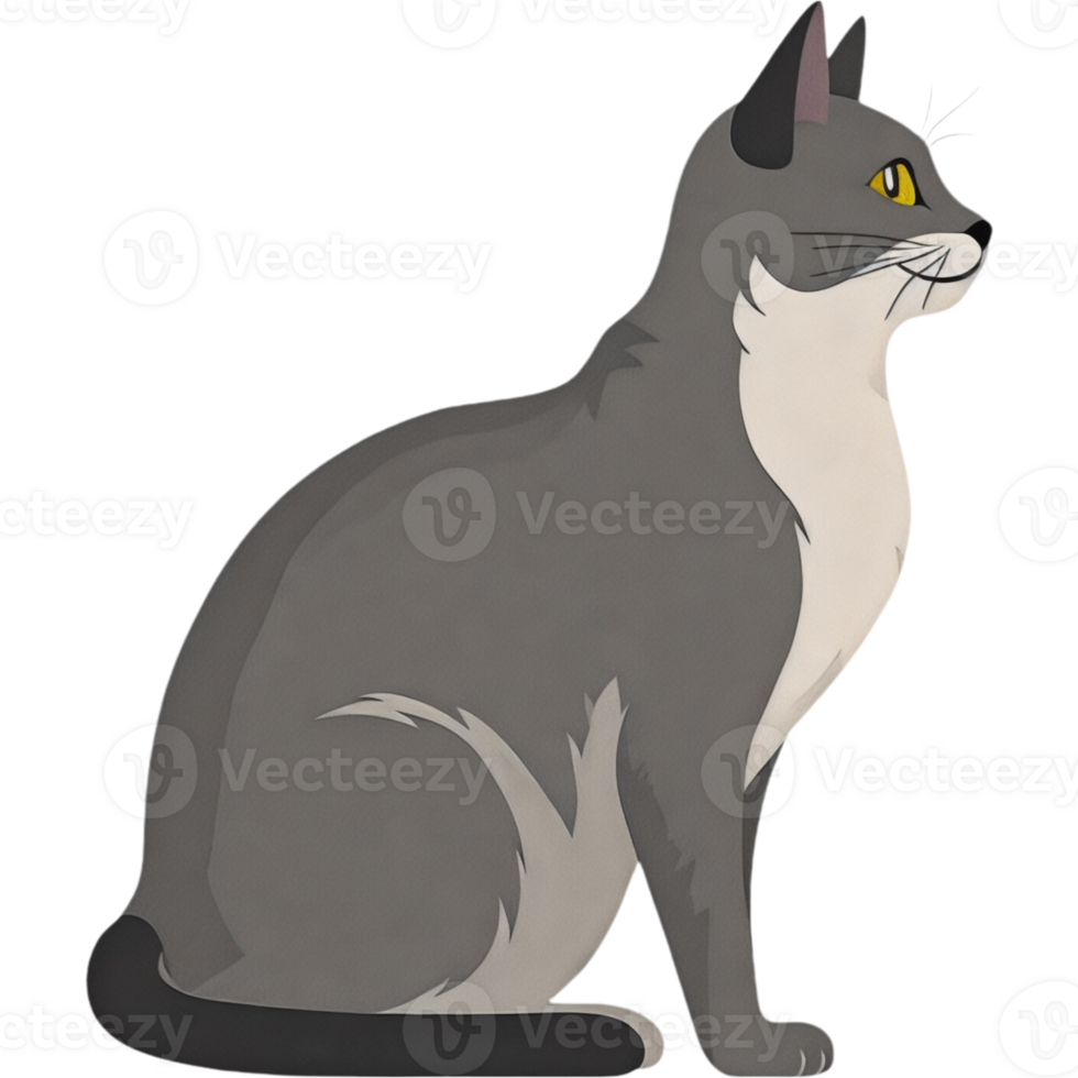 A cat is sitting 49872086 PNG