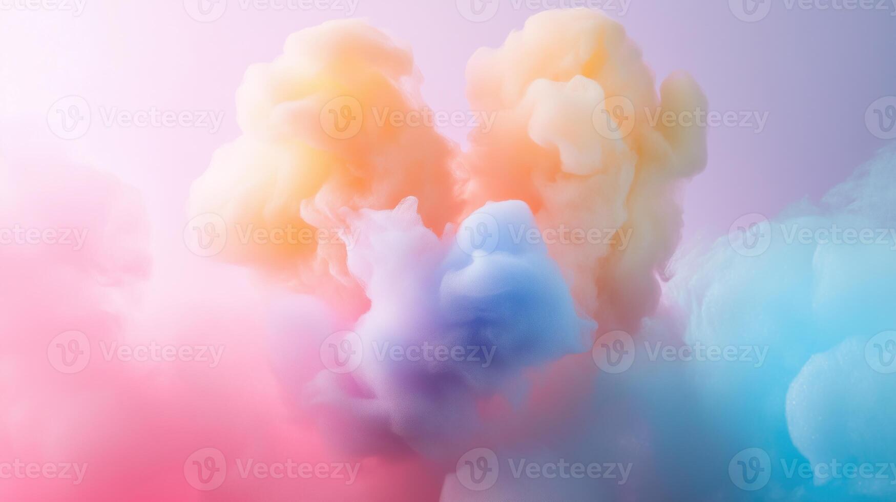 Colorful cotton candy sweetness photo