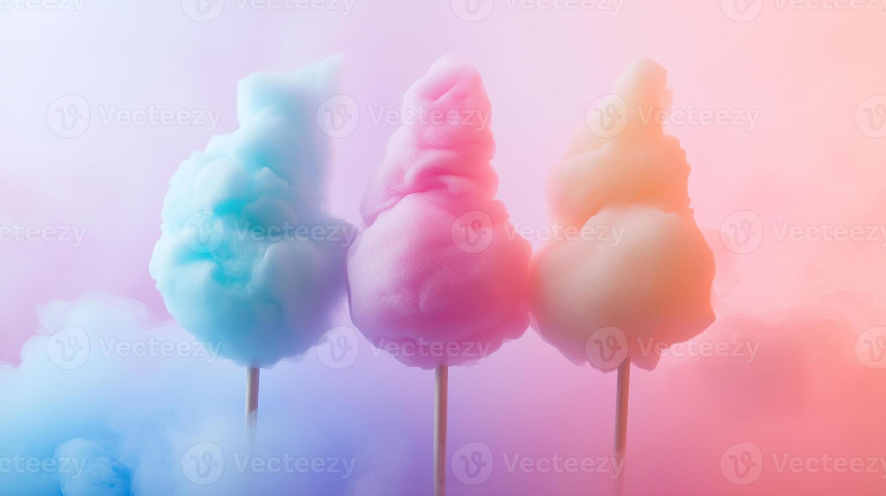 Colorful cotton candy snack photo