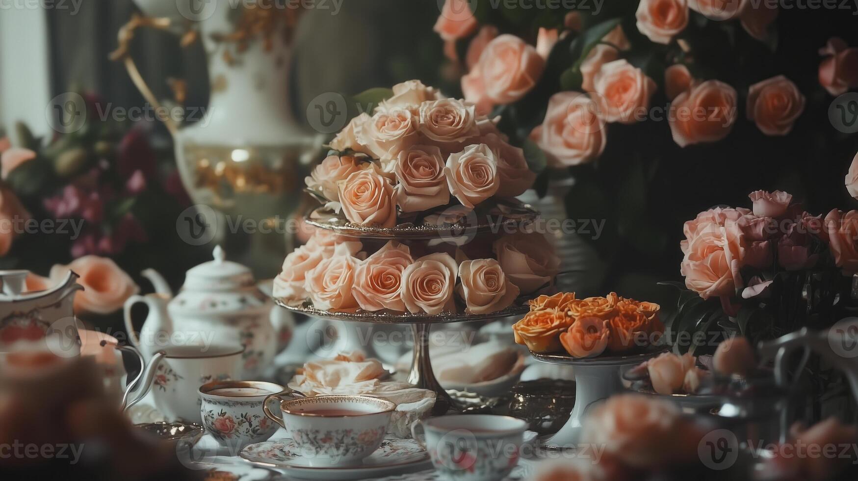 Bridgerton artistic tea party aesthetic photo