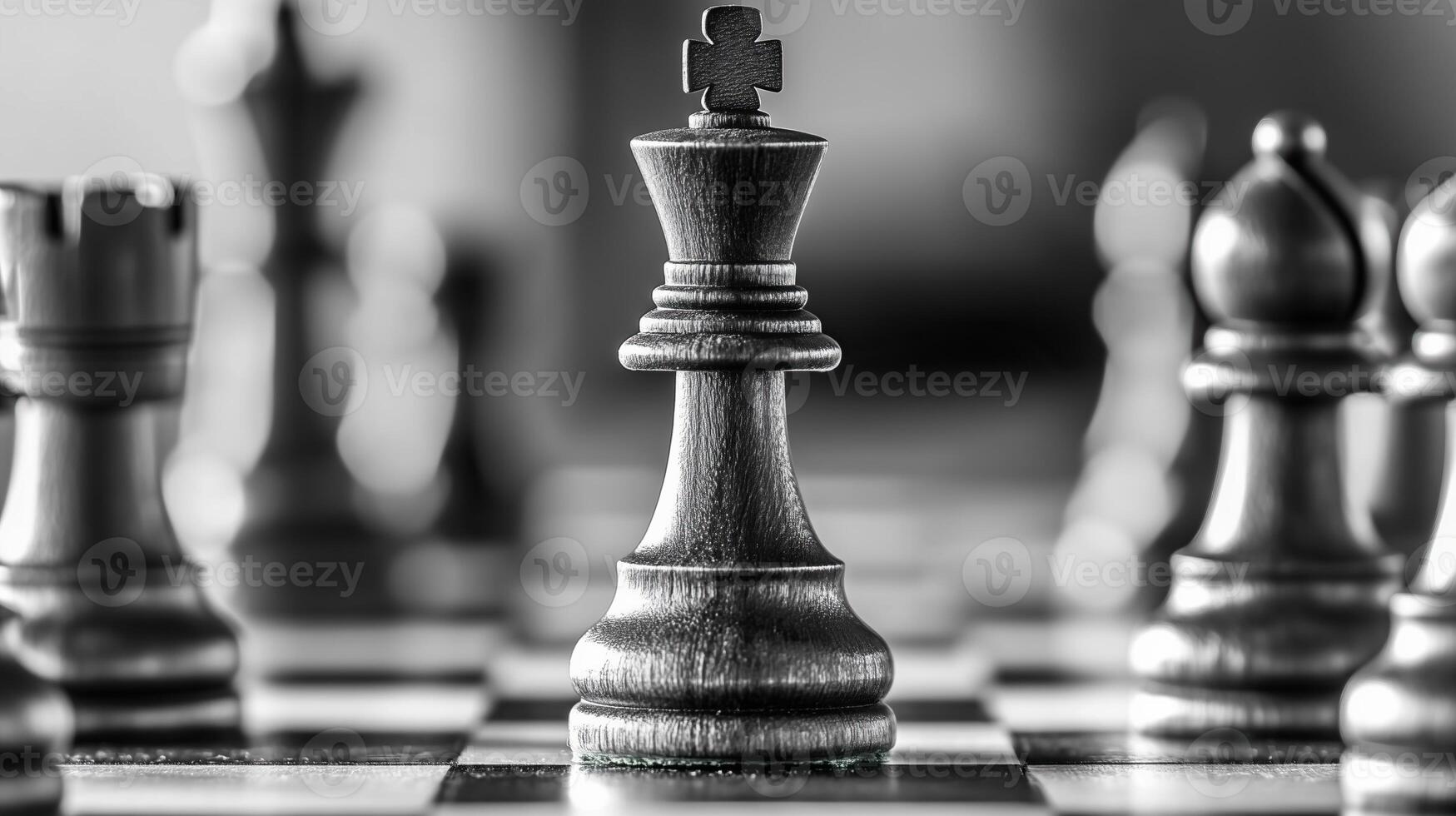 Chess game in progress competition photo