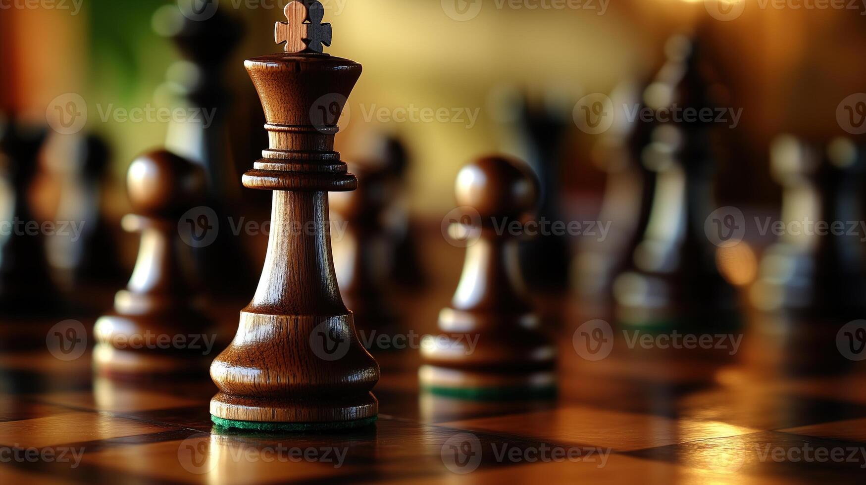 a chess intelligence game in progress photo