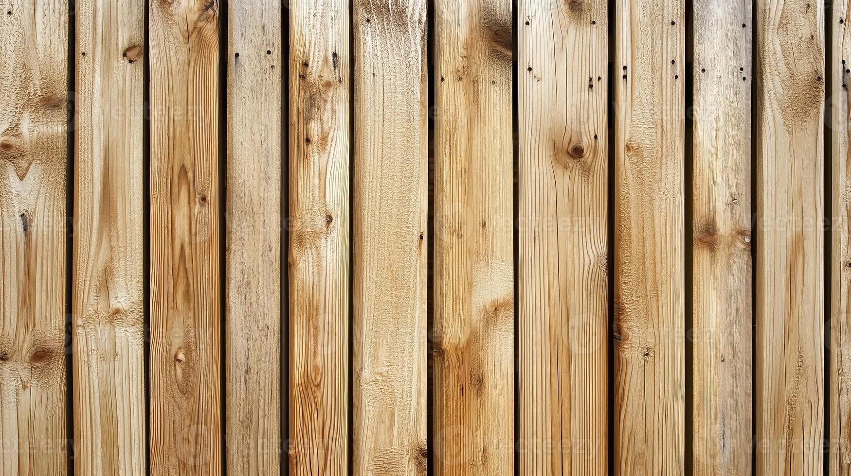 Simple wooden fence photo