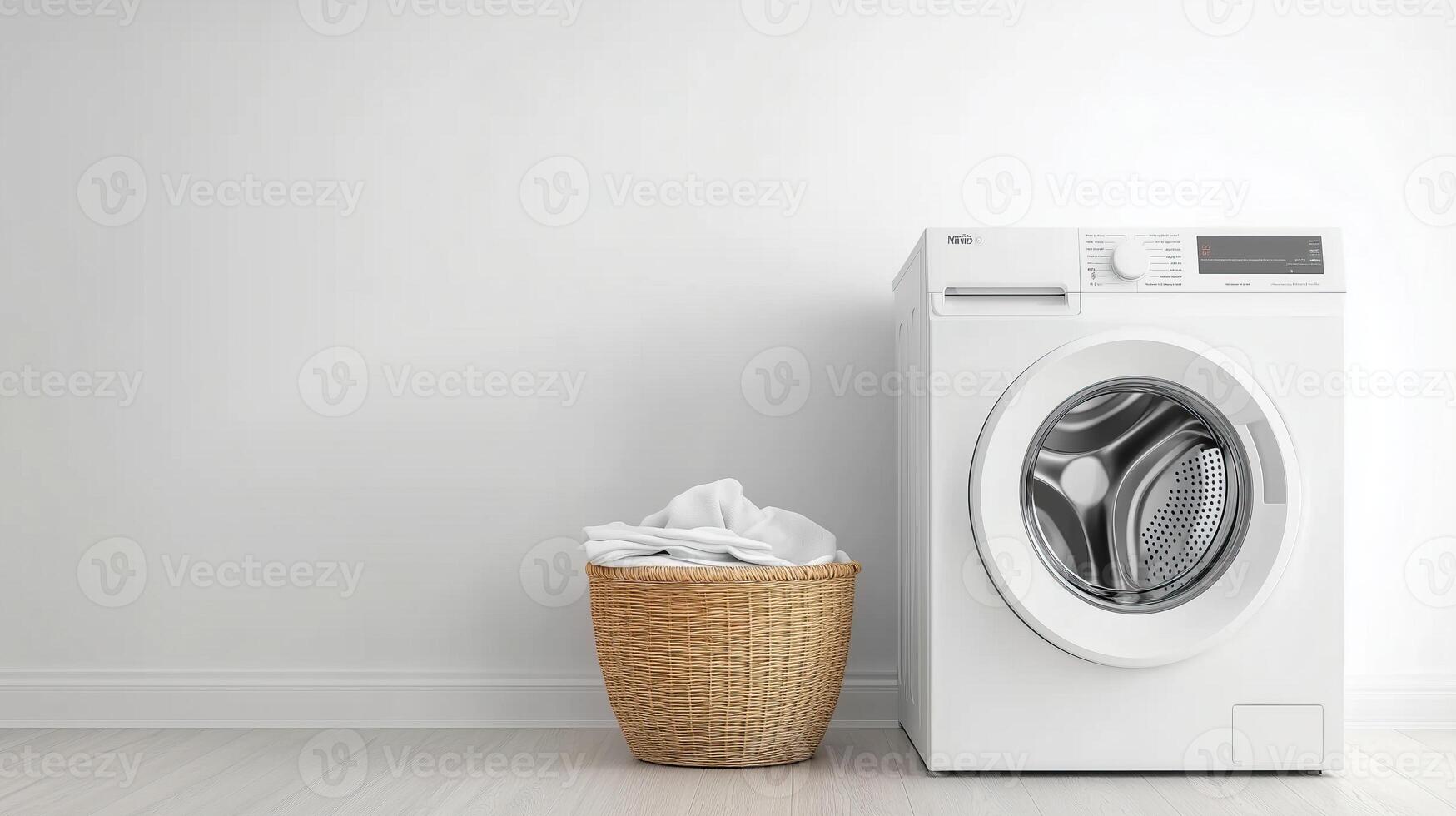 Modern washing machine cleaning photo
