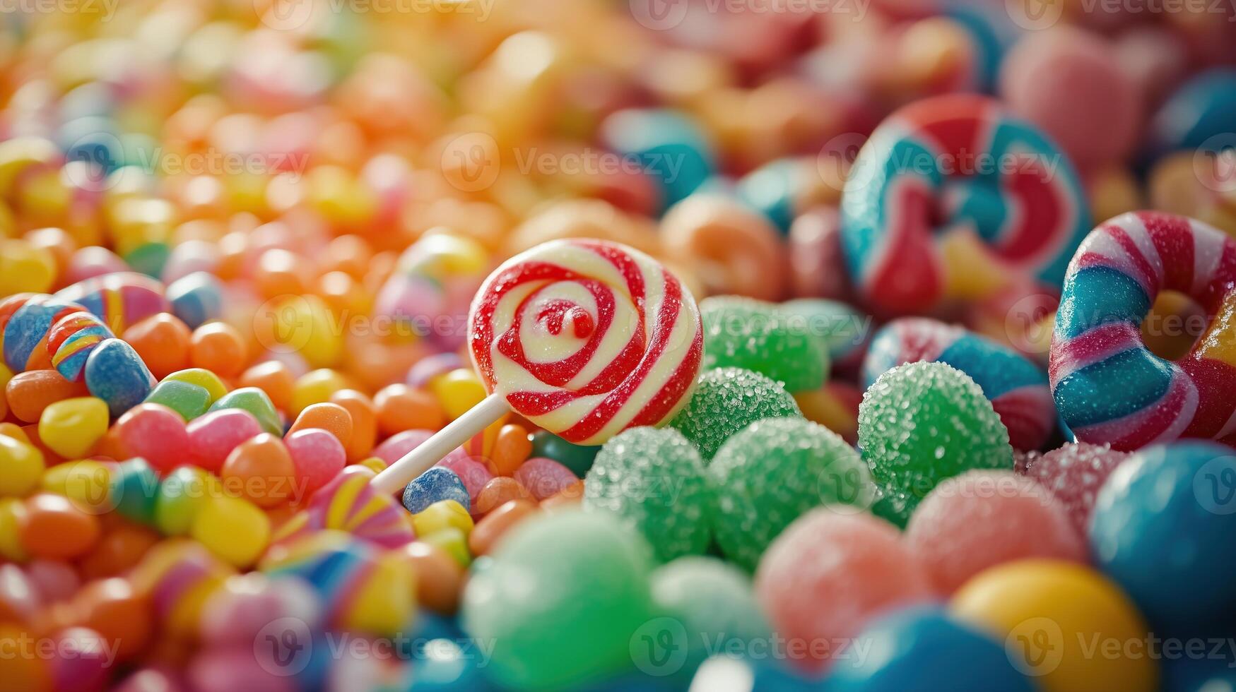 Variety of delicious candies photo