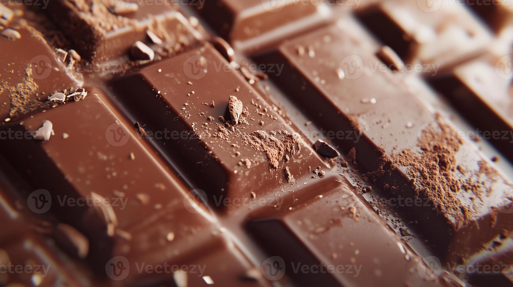 Close up on delicious chocolate bar photo