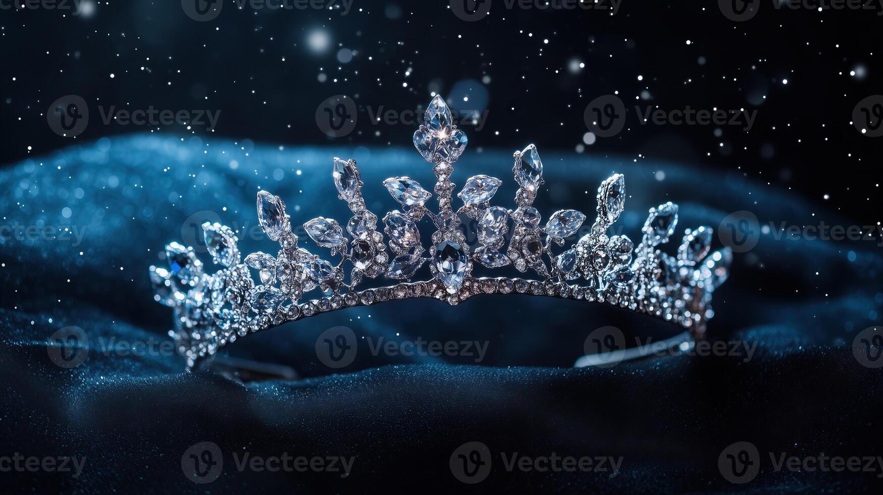 diamond silver crown for beauty contest queen of magic crystal tiara photo