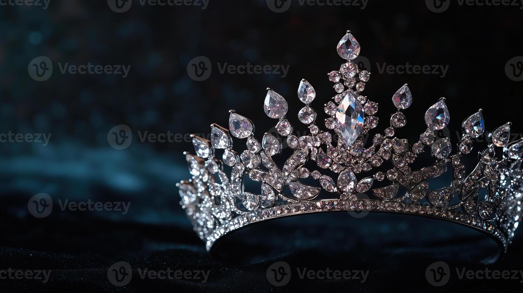 diamond silver crown for beauty contest queen of magic crystal tiara photo