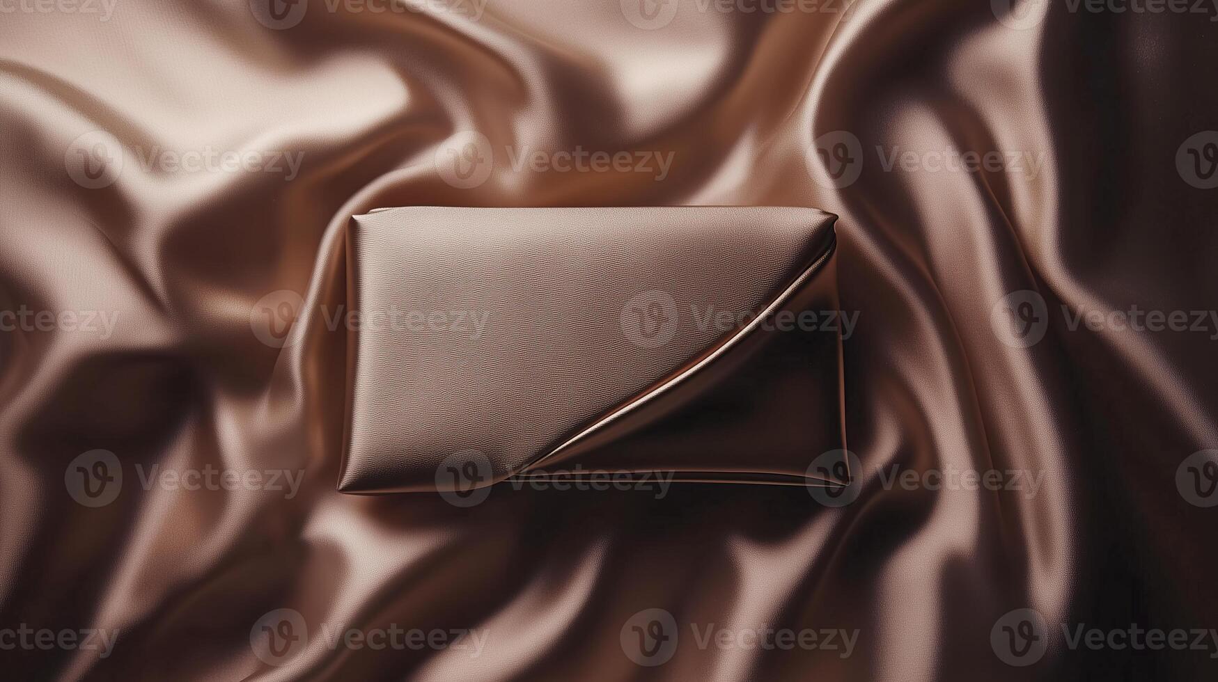 Clutch Elegance Against a Luxurious Satin photo