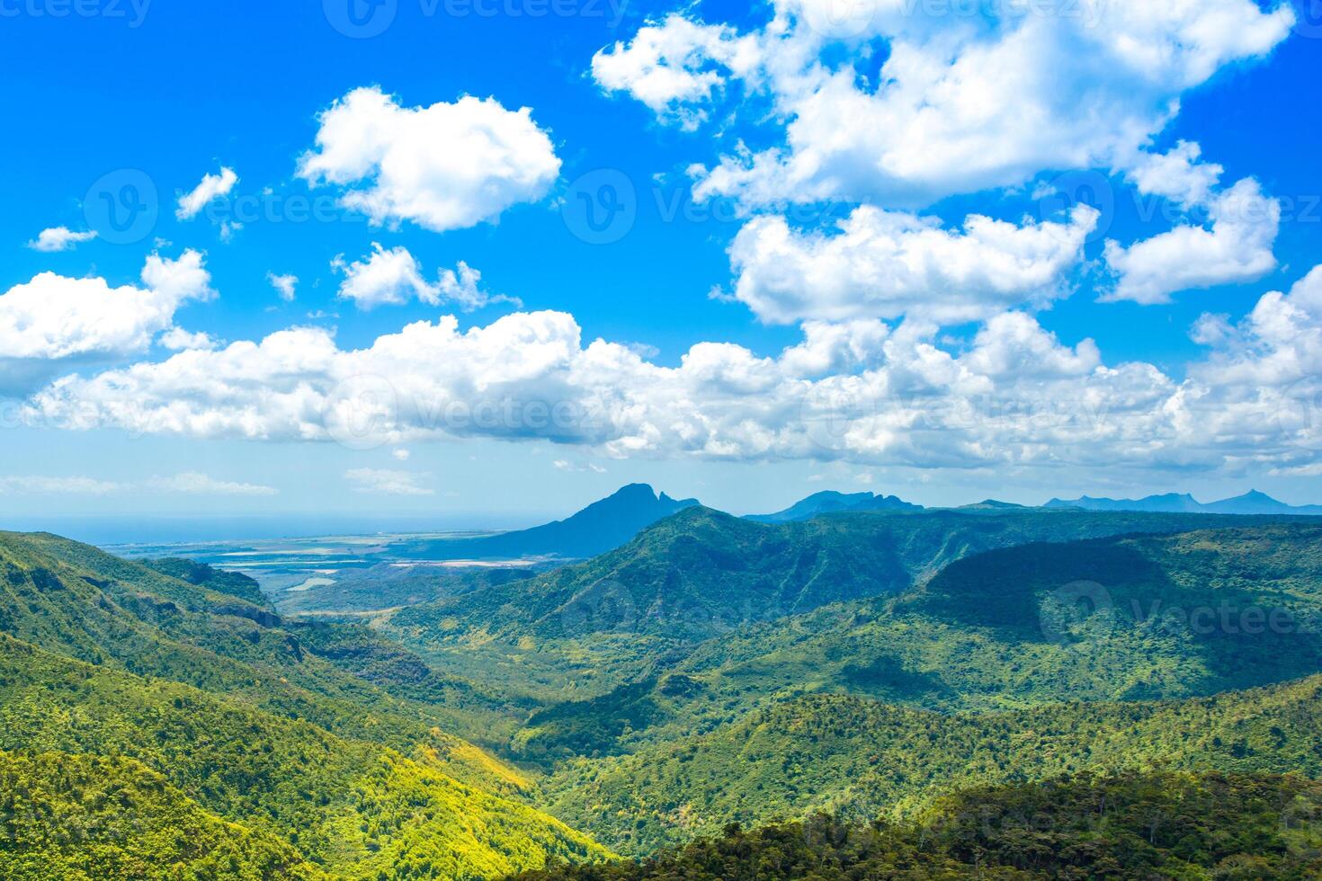 Beautiful landscape of The Black River Gorges National Park, Mauritius photo