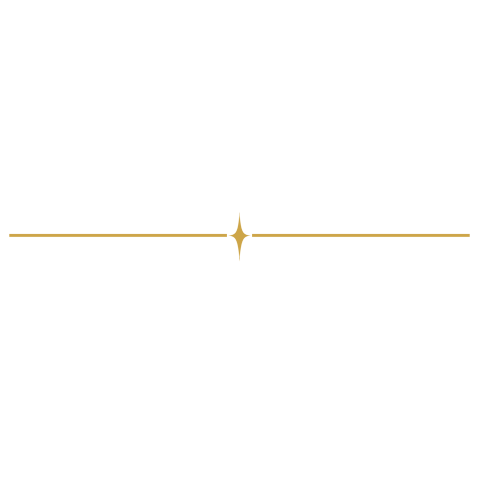 Aesthetic golden line png