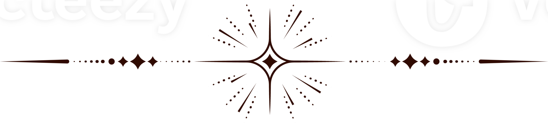 Magic border with celestial stars. Astrology fantasy decorative ornament. Divider with mystic spiritual symbols. Astral minimal design with elegant elements. png